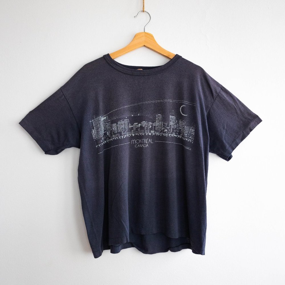 Vintage Montreal Grey Print Shirt